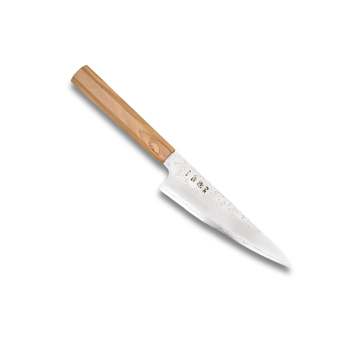 Hatsukokoro Ginrei Silver #3 Nashiji Kudamono 150mm - Olive Wood Handle
