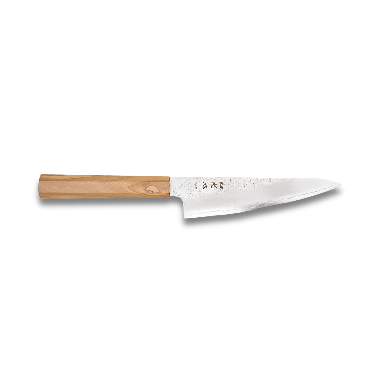 Hatsukokoro Ginrei Silver #3 Nashiji Kudamono 150mm - Olive Wood Handle
